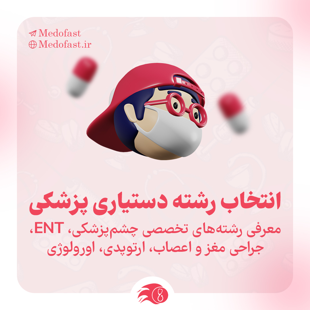 انتخاب رشته دستیاری پزشکی | معرفی رشته‌های تخصصی چشم‌پزشکی، ENT، جراحی مغز و اعصاب، ارتوپدی، اورولوژی